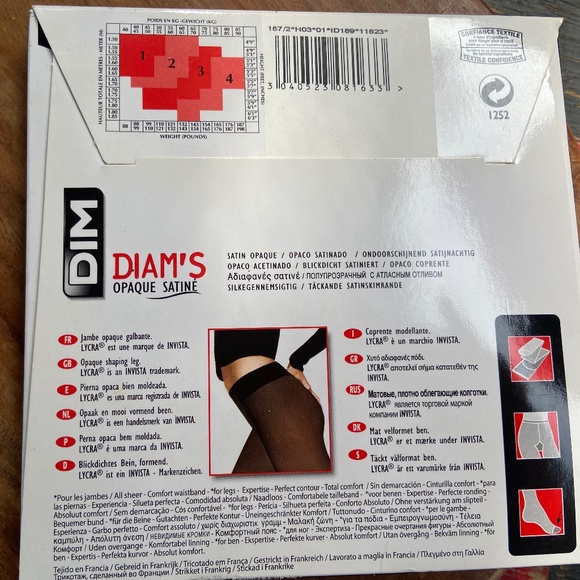 DIM Vintage hosiery Bundle. 3 pairs: 2 black, 1 naturel - Picture 9 of 15
